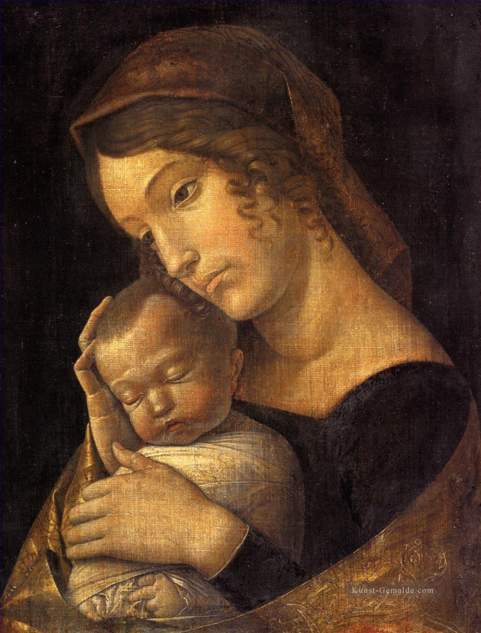 Madonna mit Kind Renaissance Maler Andrea Mantegna Ölgemälde